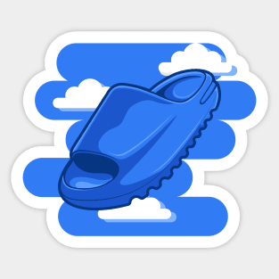 Slide Azure Clog Shoes Sticker